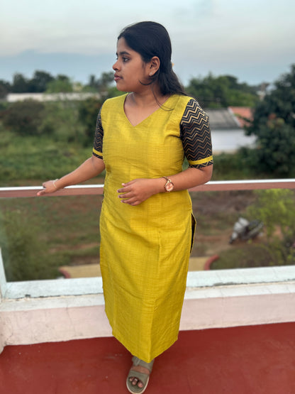 Raw silk -Mehandi green