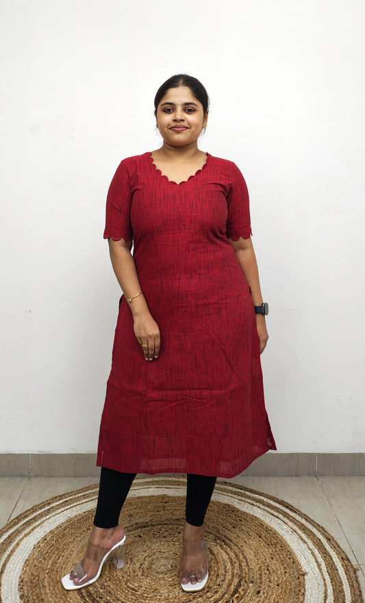 Persian Plum Slub Cotton