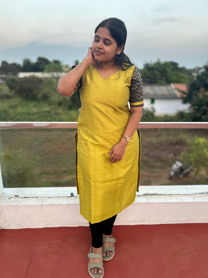 Raw silk -Mehandi green