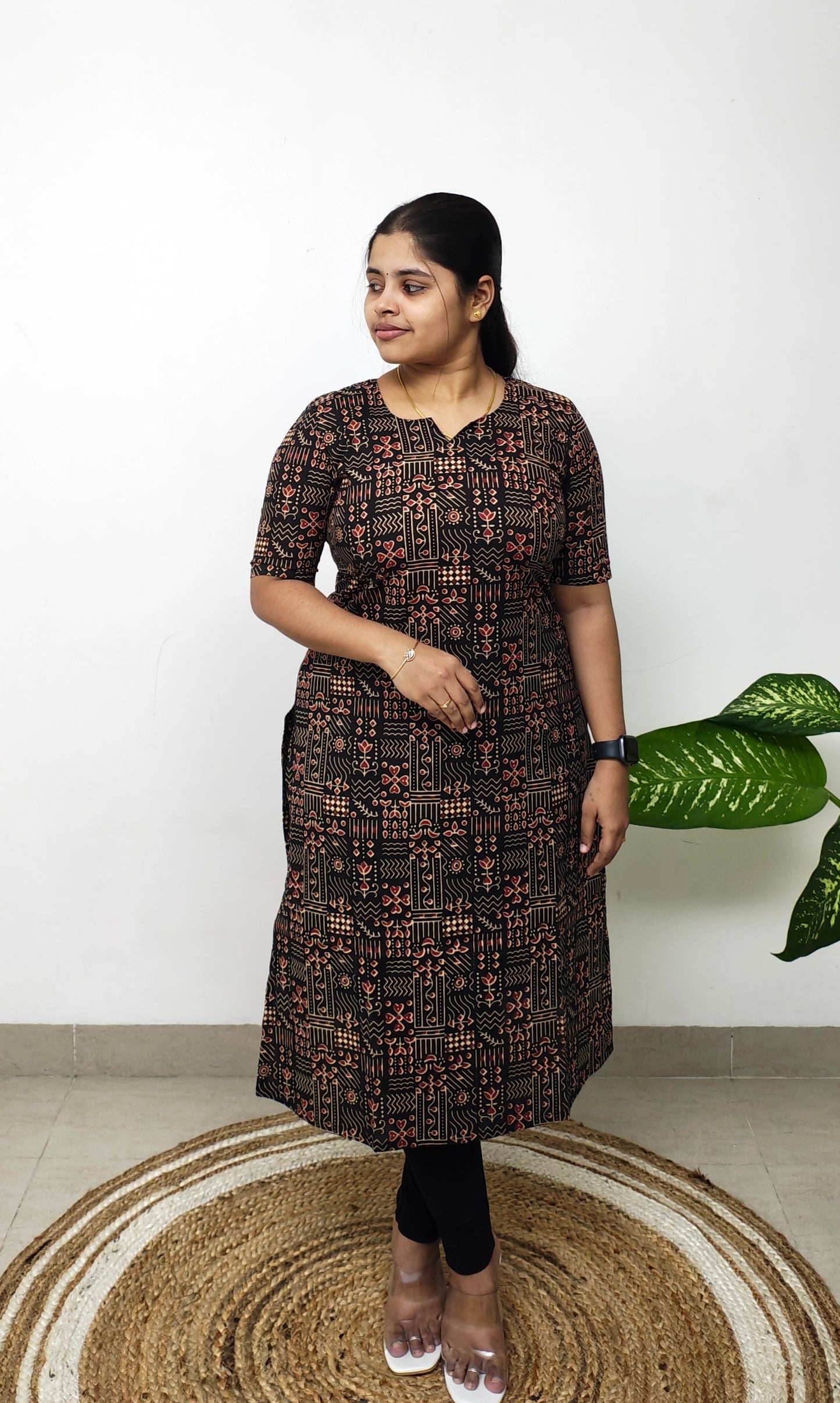 Ajrakh Elegant Black